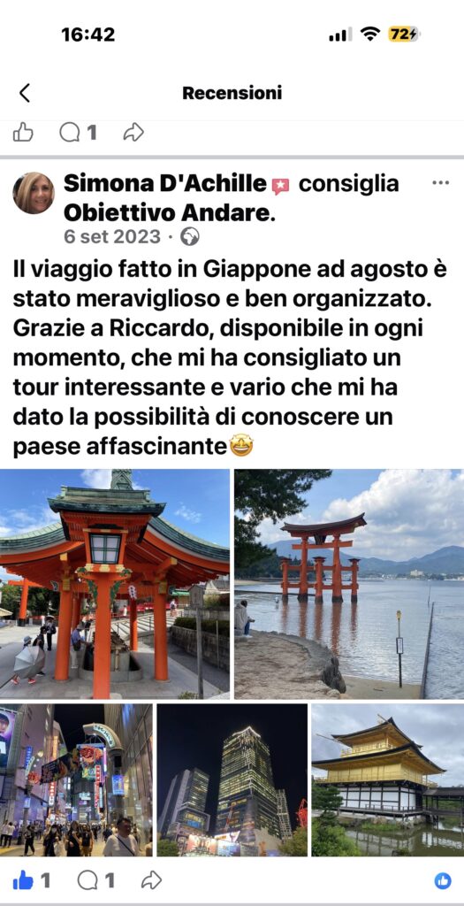 Riccardo Micanti Personal Travel Planner specializzato in viaggi in Giappone clienti in viaggio